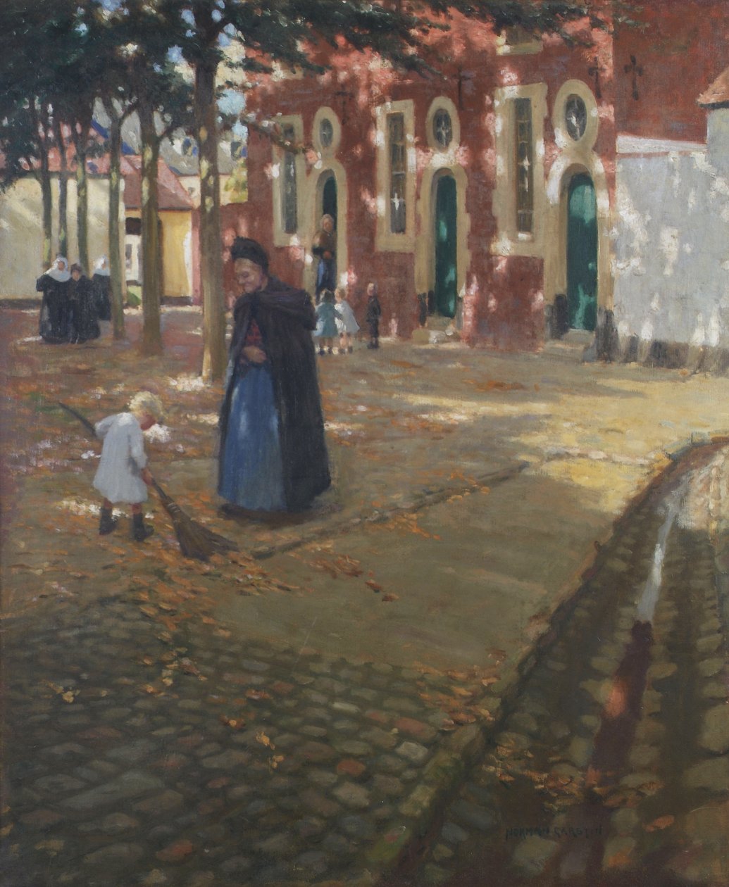 Sunshine in the Beguinage od Norman Garstin