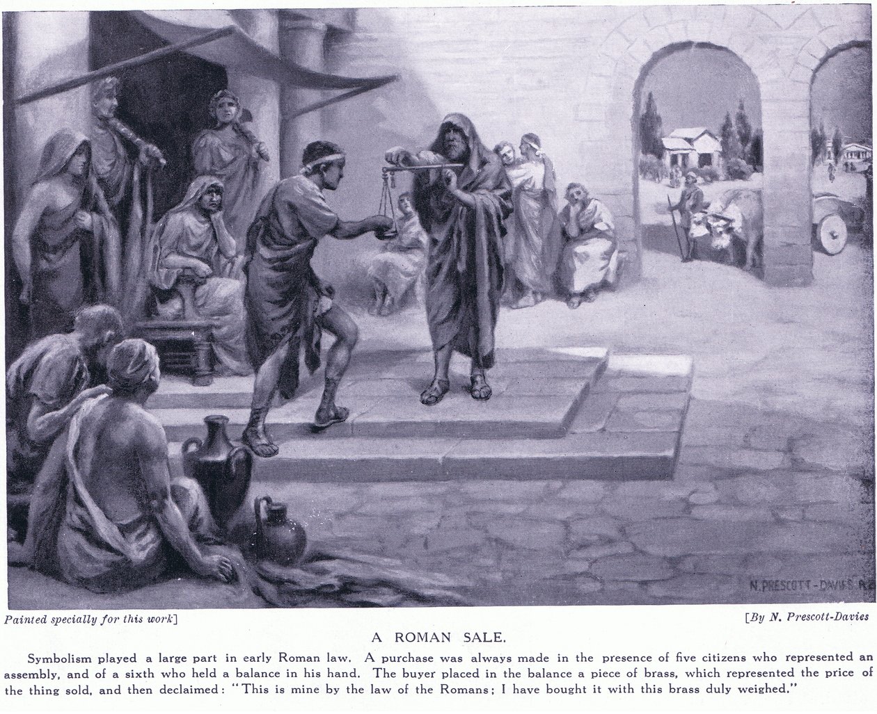 Římský prodej od Norman Prescott Davies