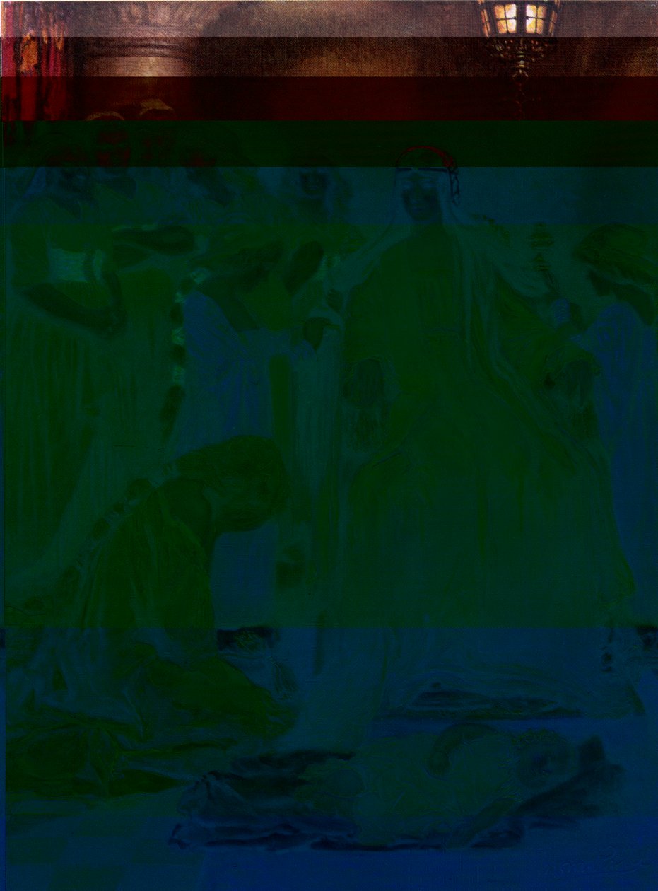 Princezna sedí v soudu, ilustrace z „The Children
