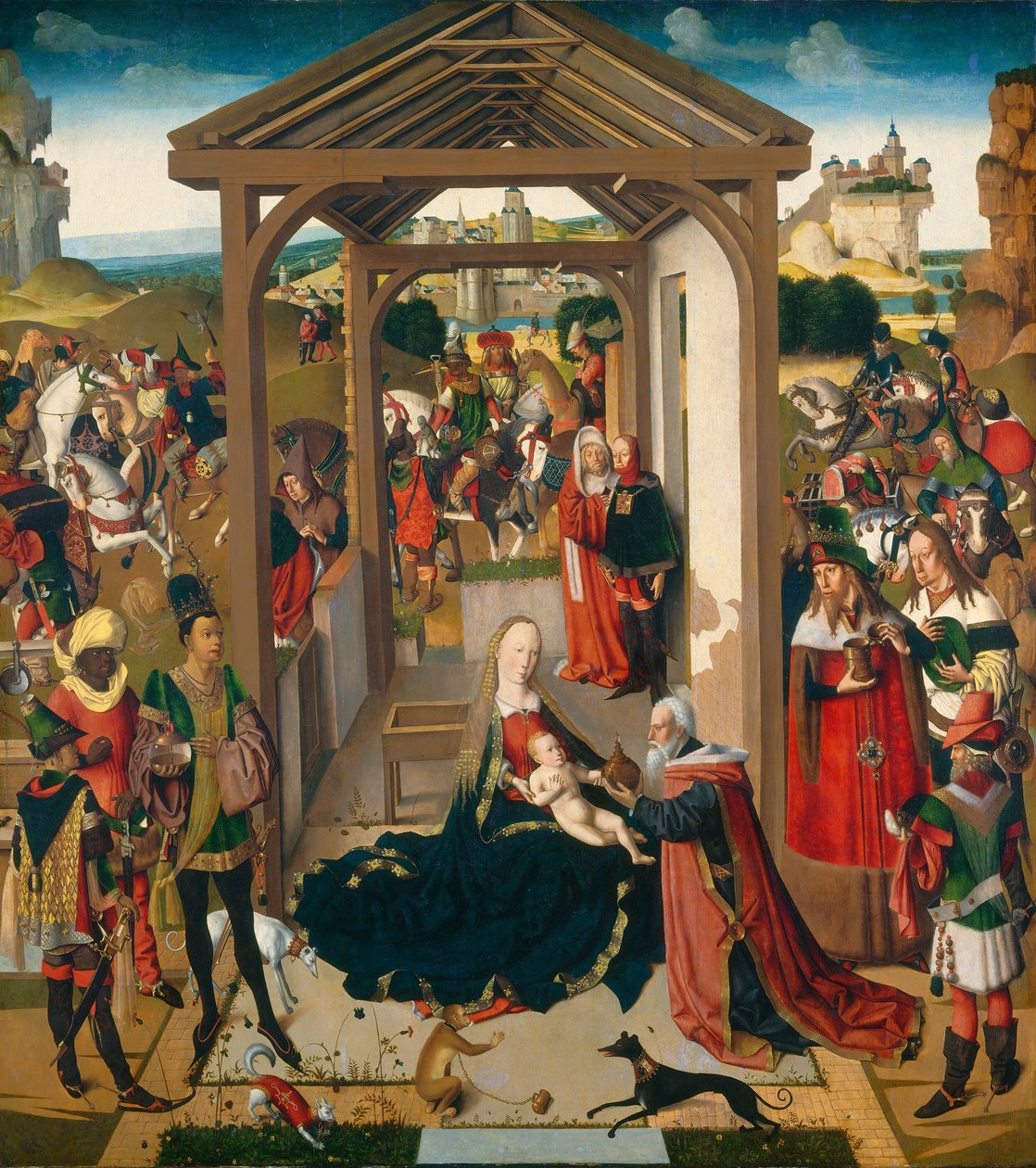 Klanění tří králů od North Netherlandish 15th Century