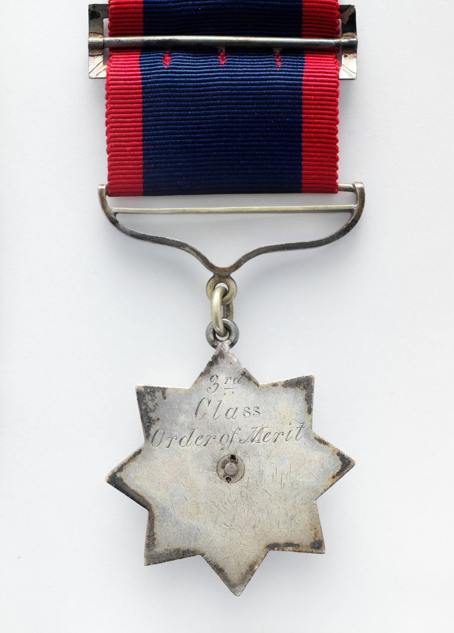 Indiánský řád za zásluhy, vojenská divize, udělený Havildaru Biazovi, královninmu vlastnímu sboru průvodců, Punjab Frontier Force od Northern European School