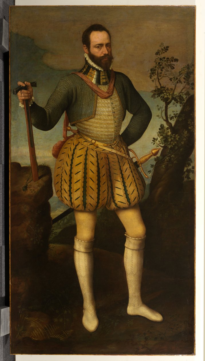 Portrét muže v brnění (možná Emmanuel Philibert, vévoda Savojský) od Northern Italian School