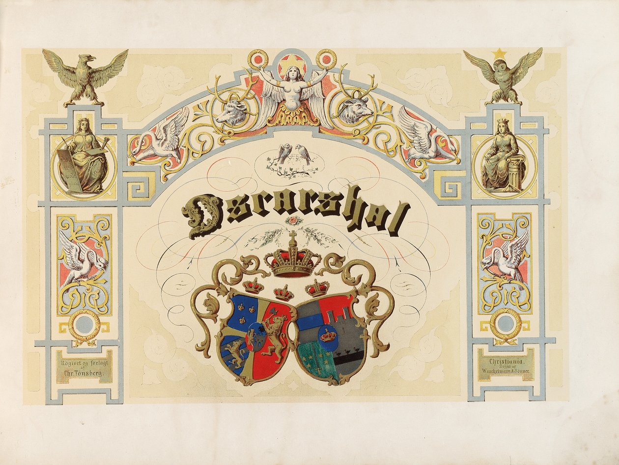 Titulní strana Oscarshal, 1852 od Norwegian School