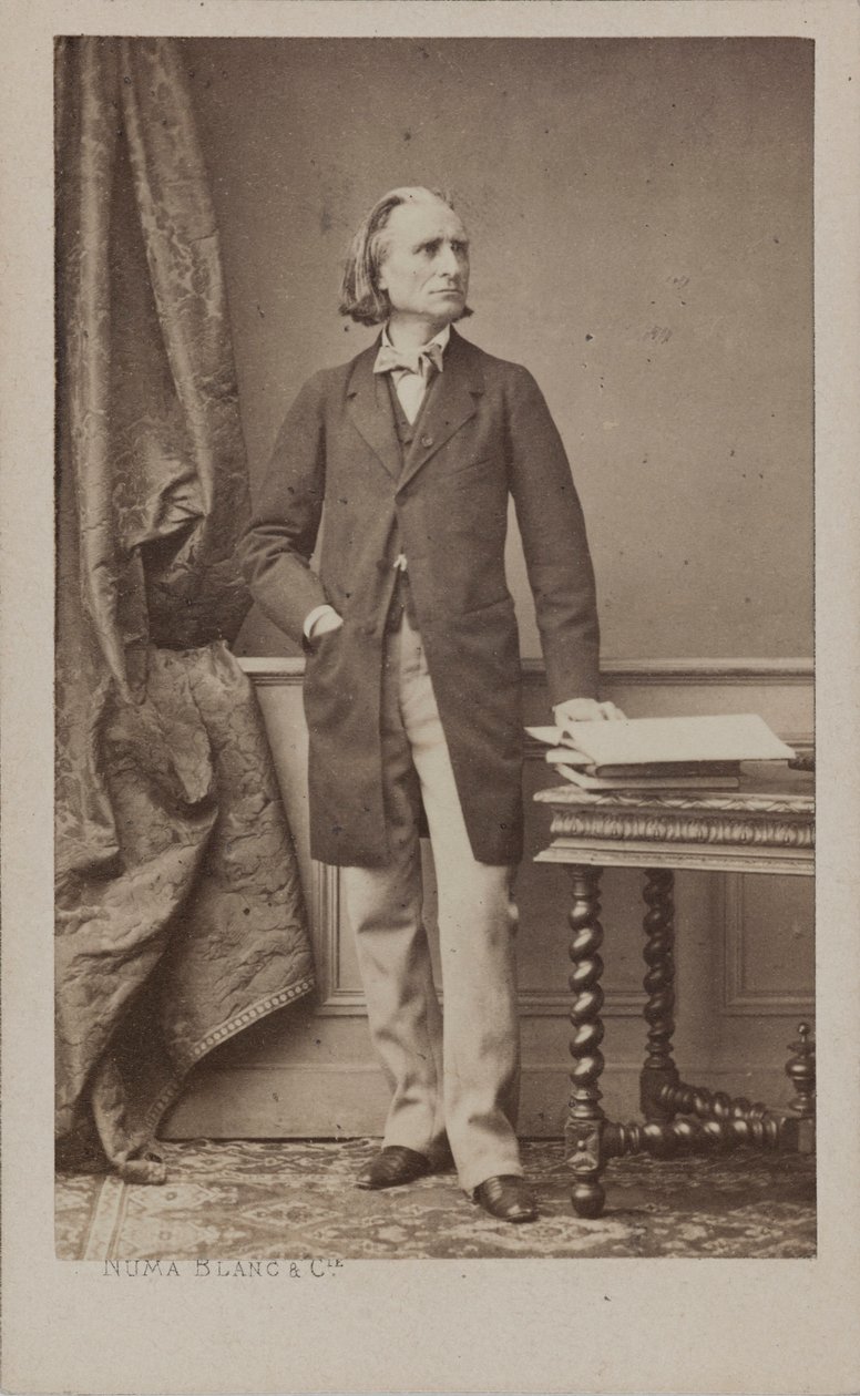 Portrét skladatele Franze Liszta 1811-1886, c. 1870. od Numa Blanc
