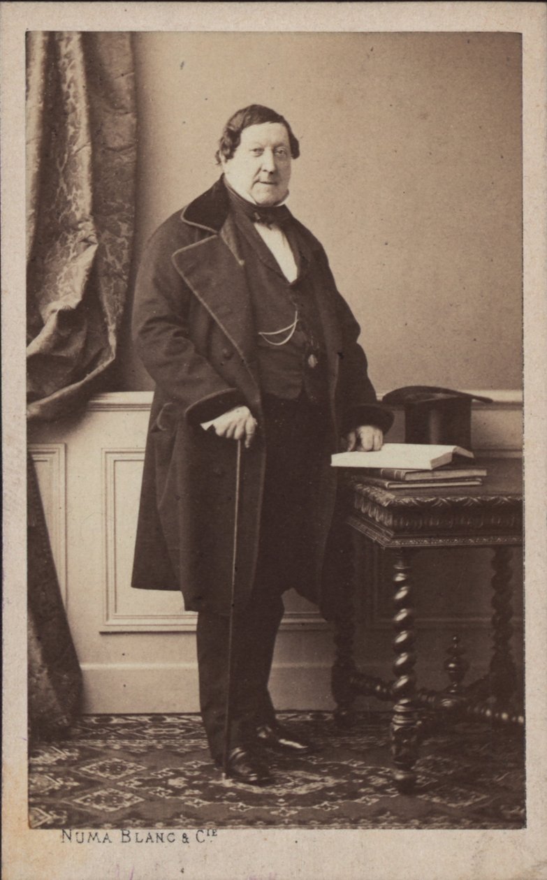 Portrét skladatele Gioachina Antonia Rossiniho 1792-1868, před rokem 1868. od Numa Blanc
