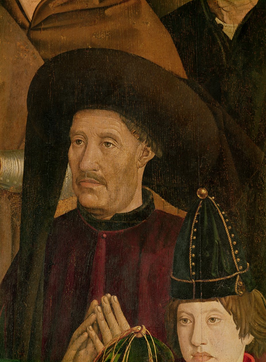 Jindřich Mořeplavec (1394-1460) detail z Polyptychu sv. Vincenta, kolem roku 1465 od Nuno Goncalves or Gonzalvez