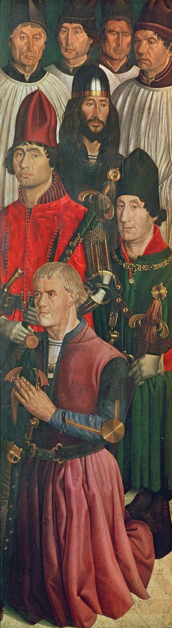 Panel rytířů, z Polyptychu svatého Vincenta, c.1465 od Nuno Goncalves or Gonzalvez
