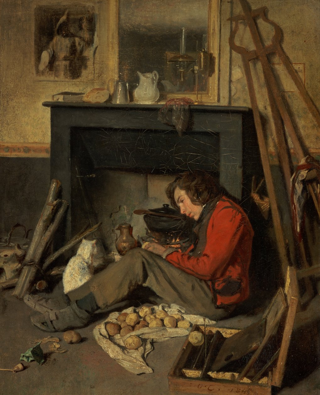 Interiér ateliéru od Octave Tassaert