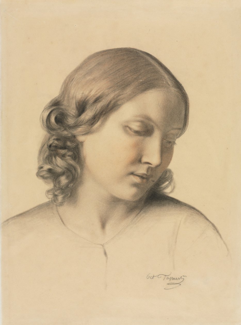 Portrét mladé ženy, c. 1854-1858. od Octave Tassaert
