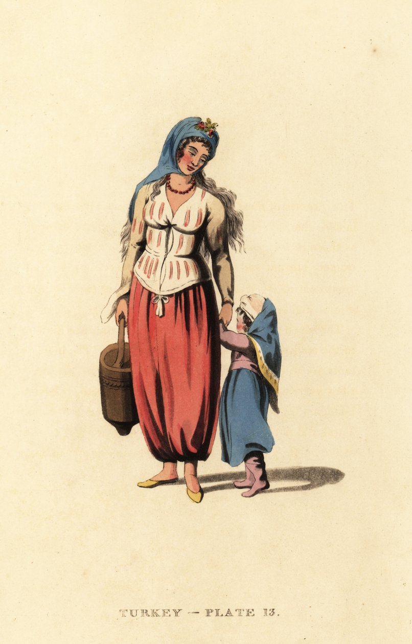 Řekyně se svou dcerou, ostrov Marmara od Octavian (after) Dalvimart