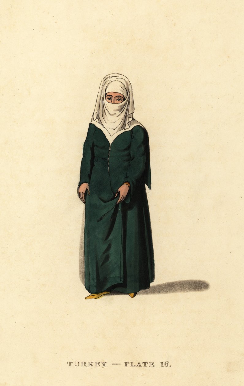 Turecká žena z Konstantinopole (Istanbul), Osmanská říše od Octavian (after) Dalvimart