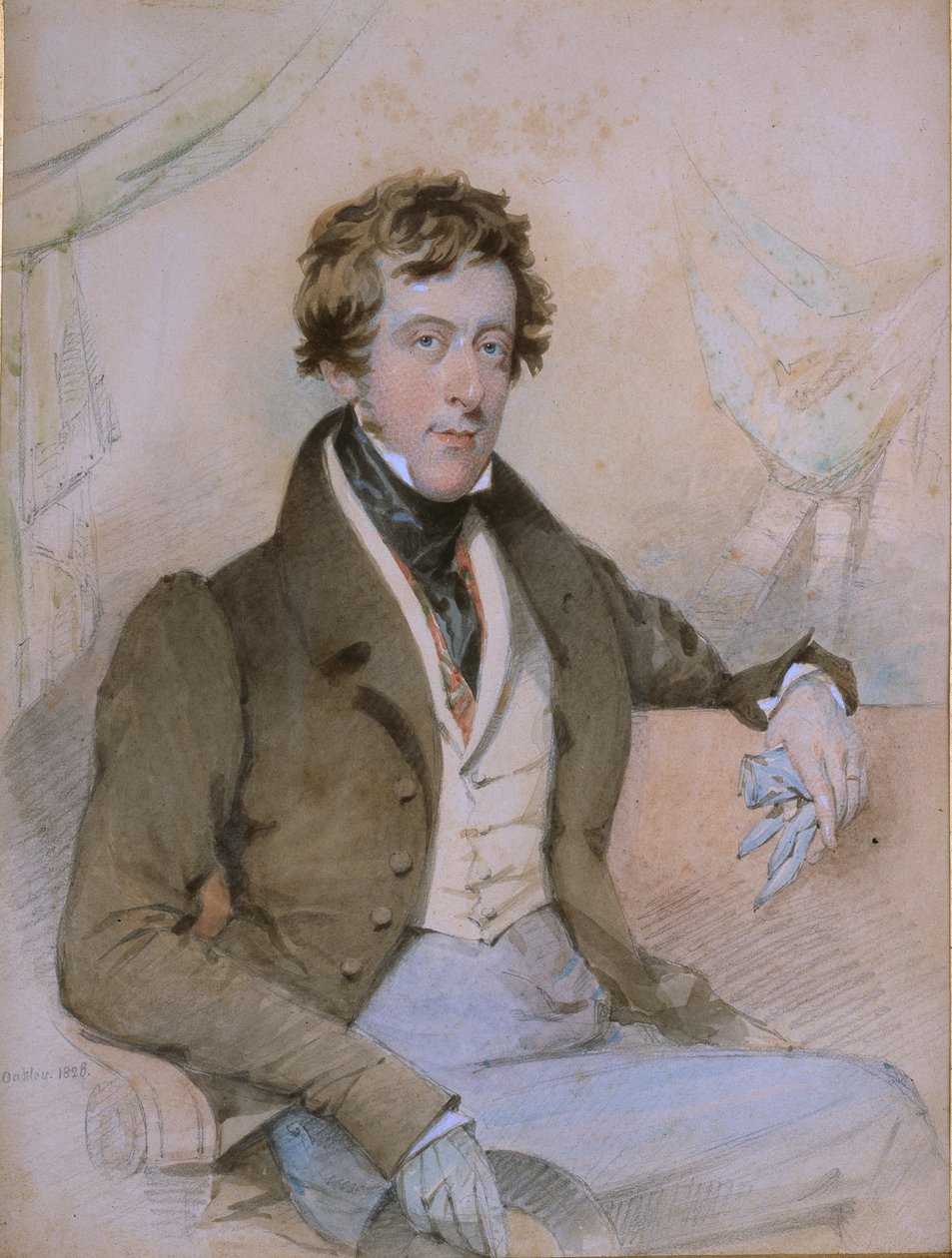 Portrét Williama Spencera, 6. vévody z Devonshire od Octavius Oakley