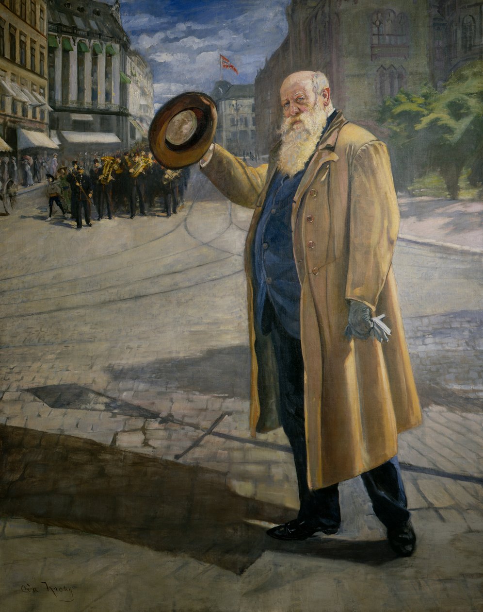 Christian Krohg na Karl Johan od Oda Krohg