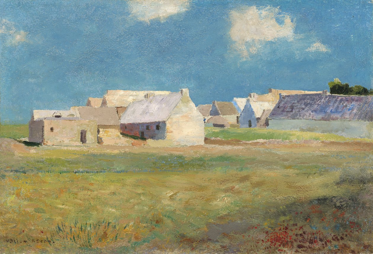 Breton Village, kolem roku 1890 od Odilon Redon