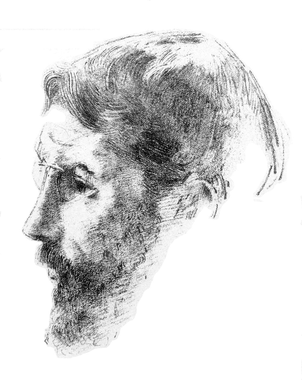 Portrét Bonnarda (důkaz umělců) od Odilon Redon