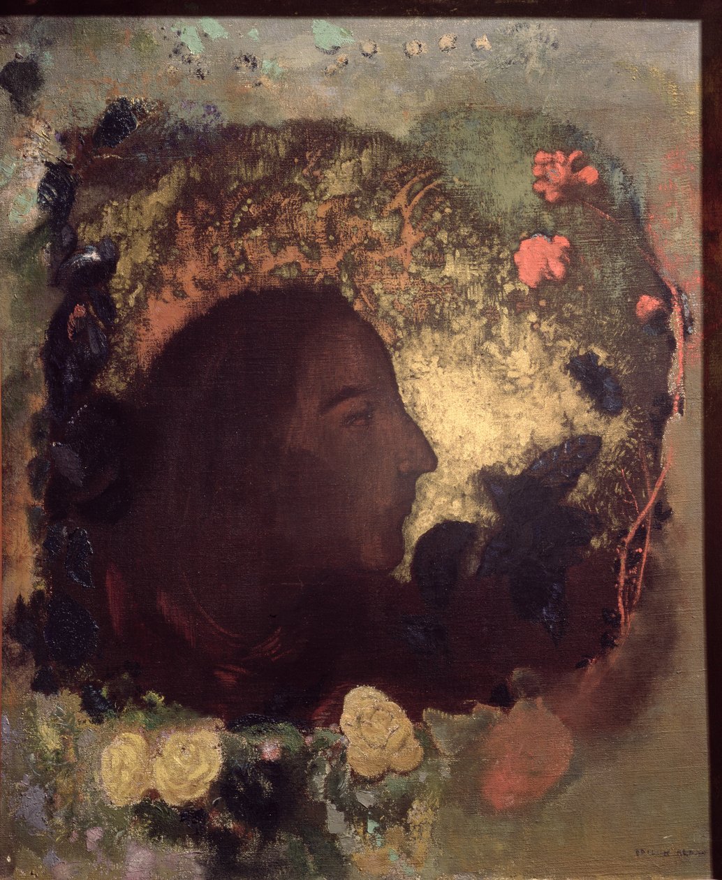 Portrét Paula Gauguina (1848-1903), namalovaný po jeho smrti, kolem 1903-05 od Odilon Redon