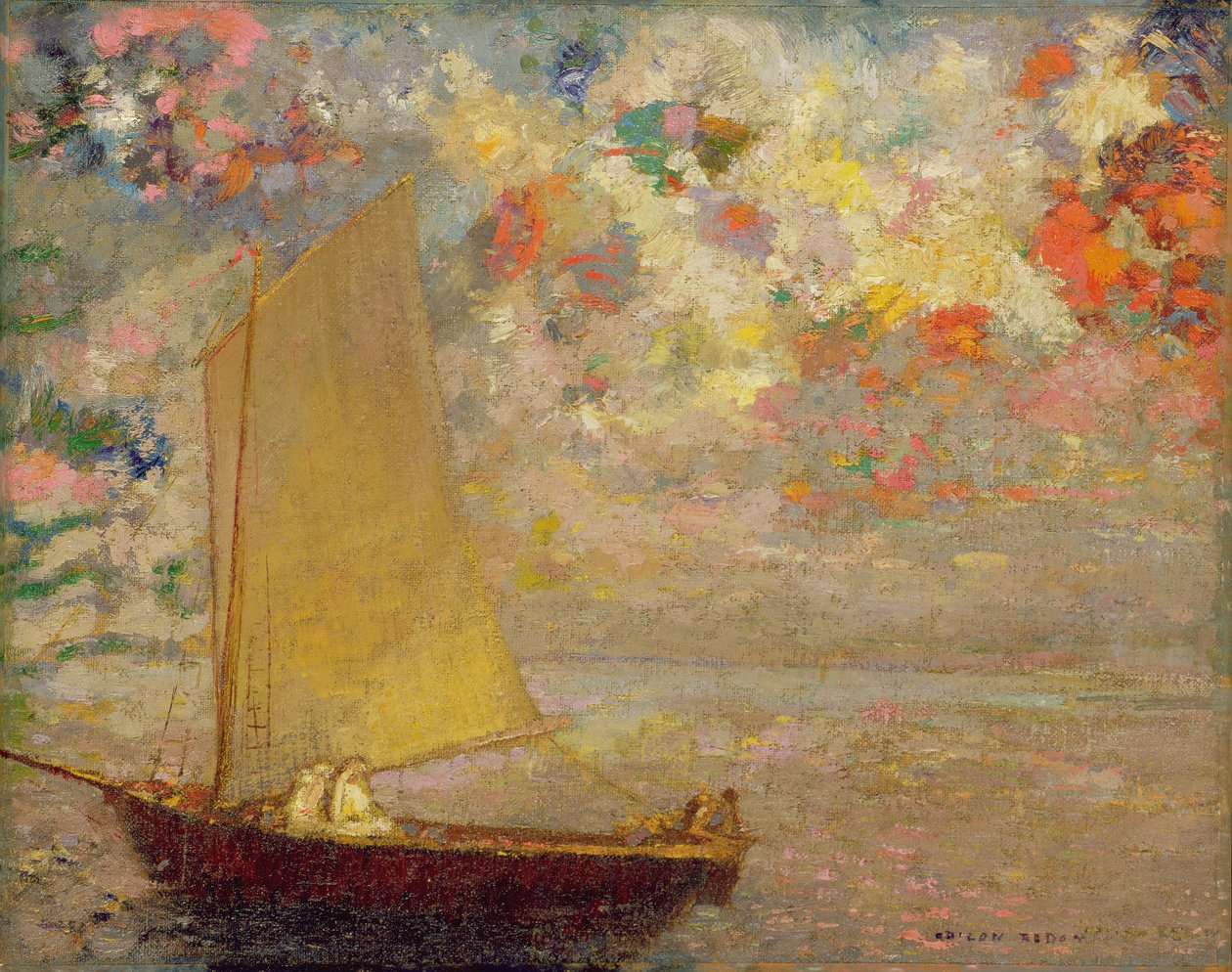 Plachetnice, 1905 od Odilon Redon