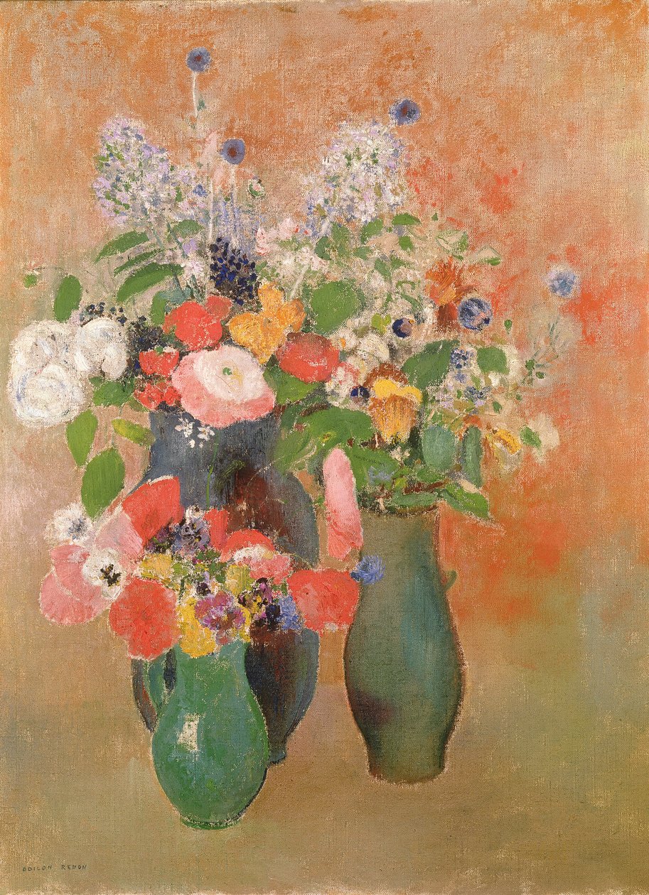 Zátiší květin, 1910 od Odilon Redon