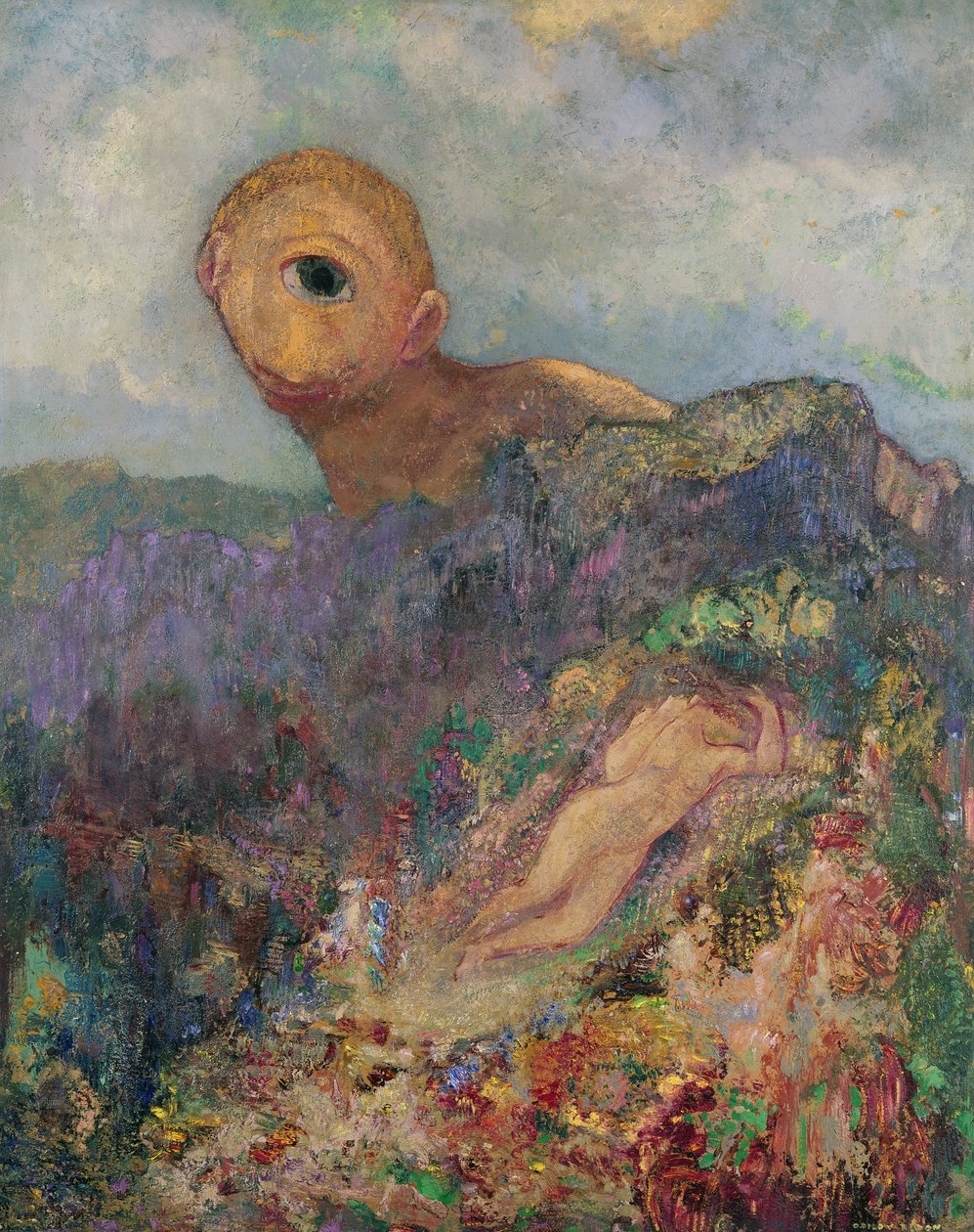 Kyklopové, kolem roku 1914 od Odilon Redon
