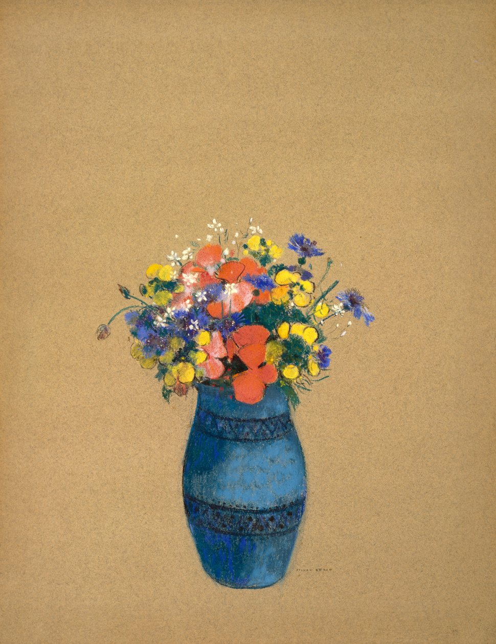Váza s květinami, 1909-10 od Odilon Redon