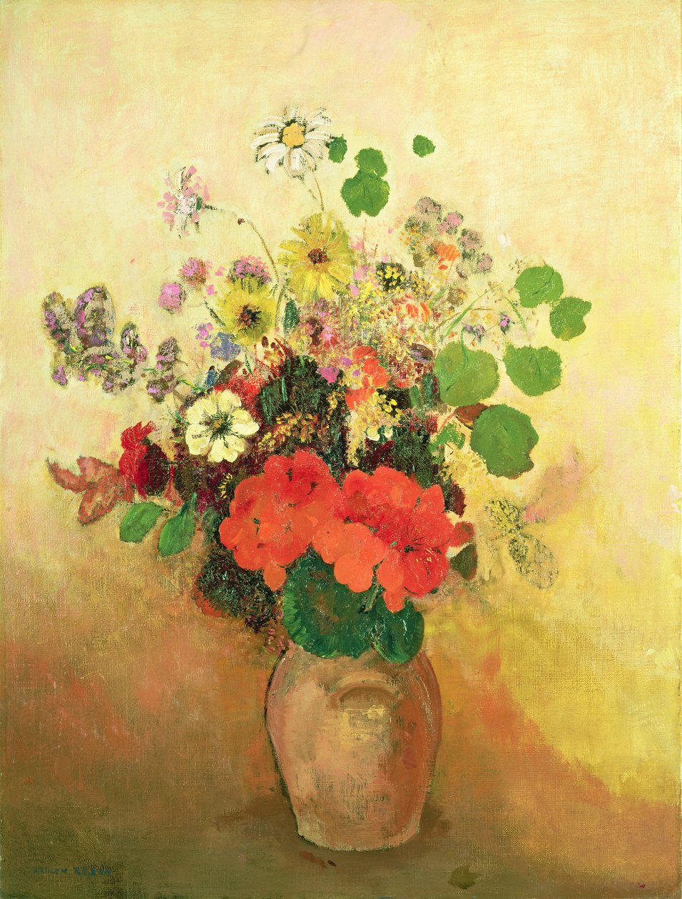 Váza s květinami, kolem 1908-10 od Odilon Redon