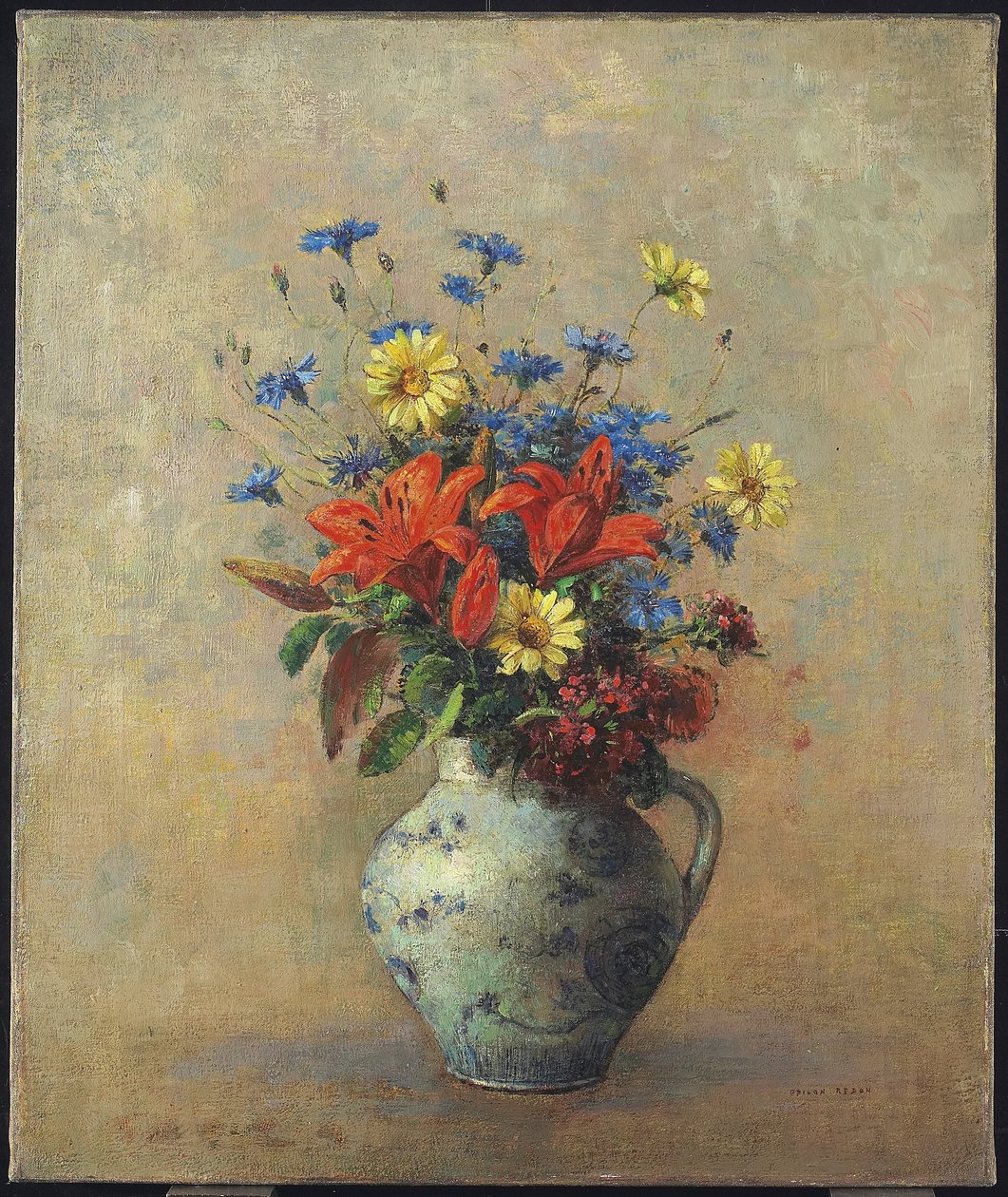 Váza s květinami, kolem roku 1915 od Odilon Redon