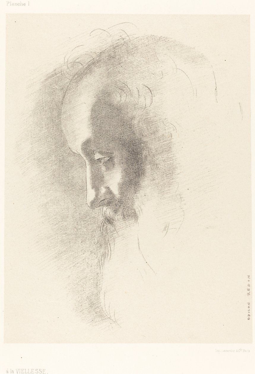 A La Vieillesse (Do stáří) od Odilon Redon