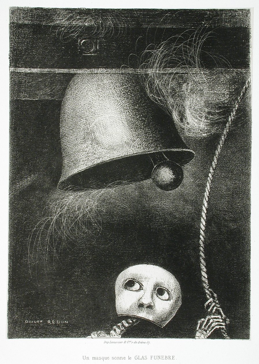 Maska zní umíráček od Odilon Redon