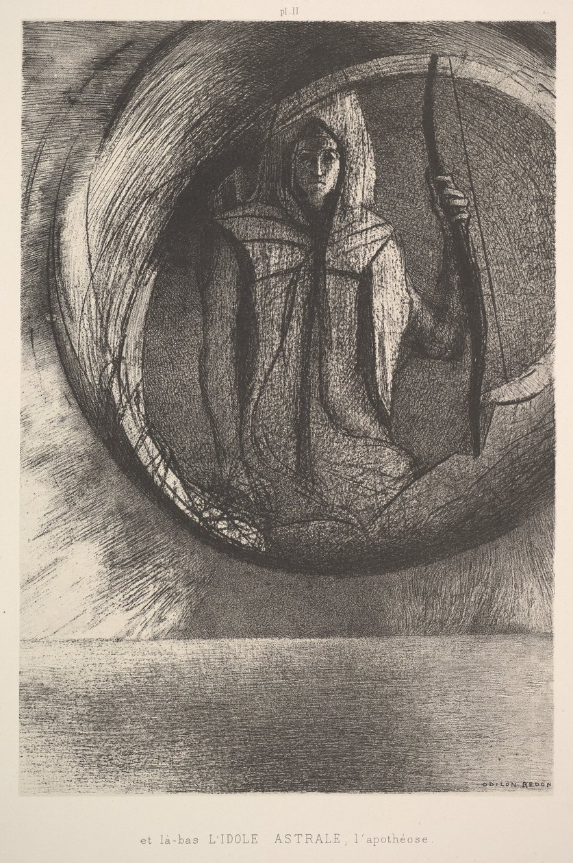 A támhle Astrální Idol, Apoteóza, 1891. od Odilon Redon