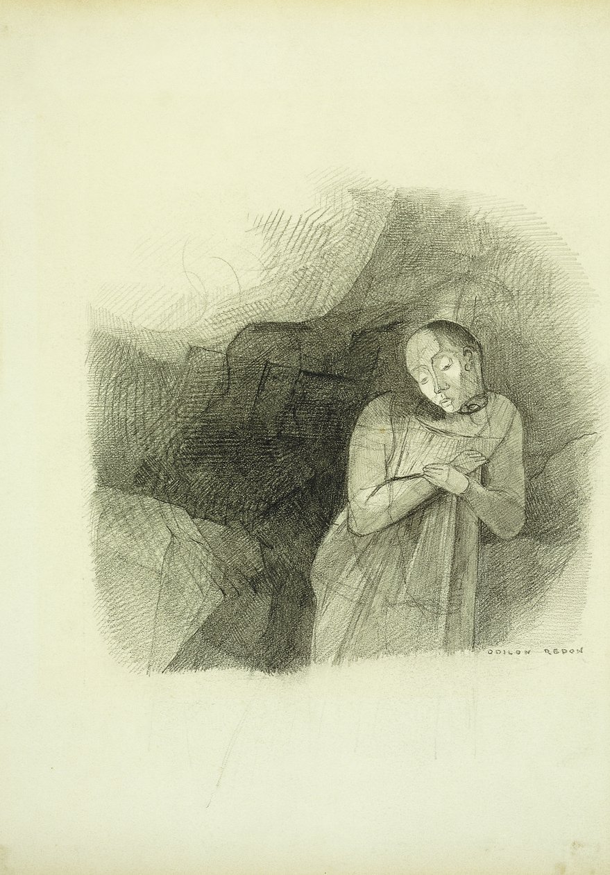 Zjevení, 1870-75 od Odilon Redon