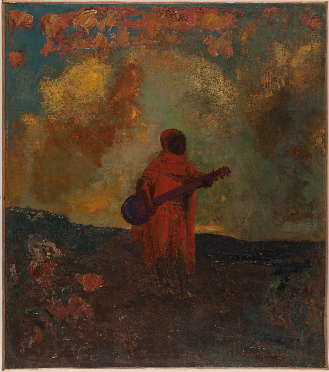 Arabský hudebník od Odilon Redon