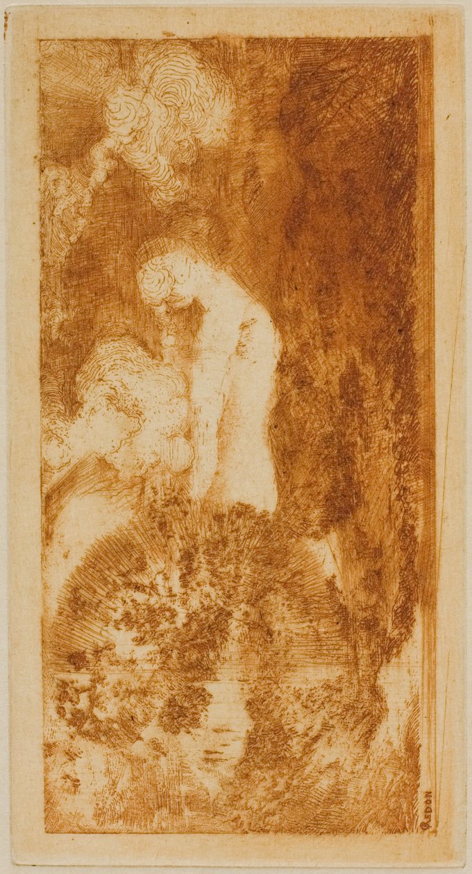 Koupající se od Odilon Redon