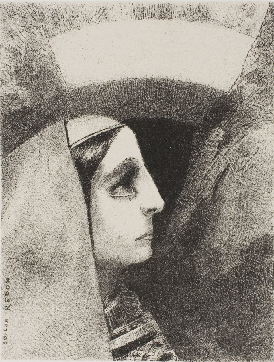 Před Černým sluncem melancholie se objeví Lenore, deska dvě z Edgara Poea od Odilon Redon