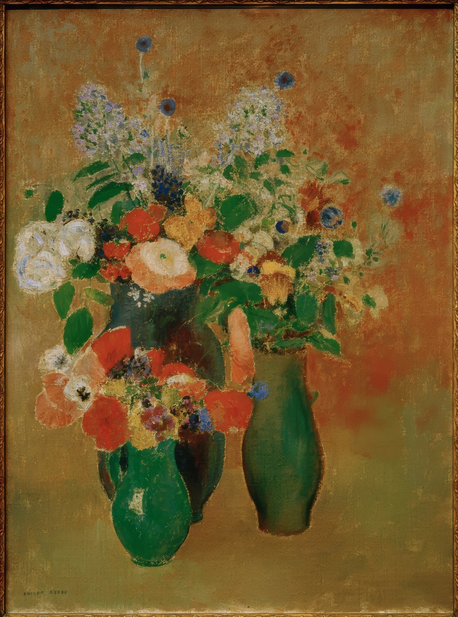 Kytice / zátiší z květin od Odilon Redon