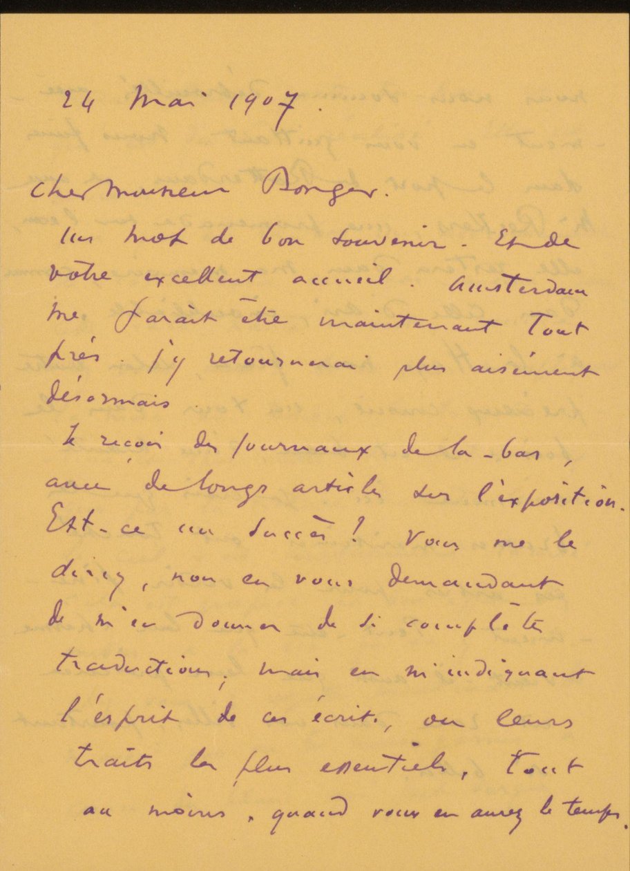 Brief an Andries Bonger od Odilon Redon