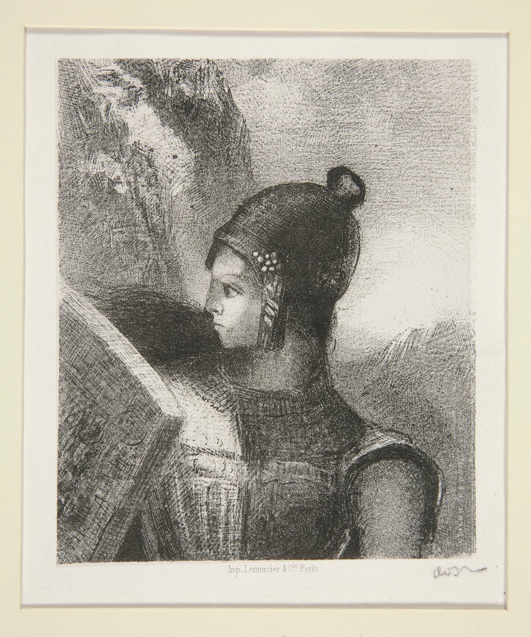 Br?nnhilde, frontispis La Revue Wagnerienne od Odilon Redon