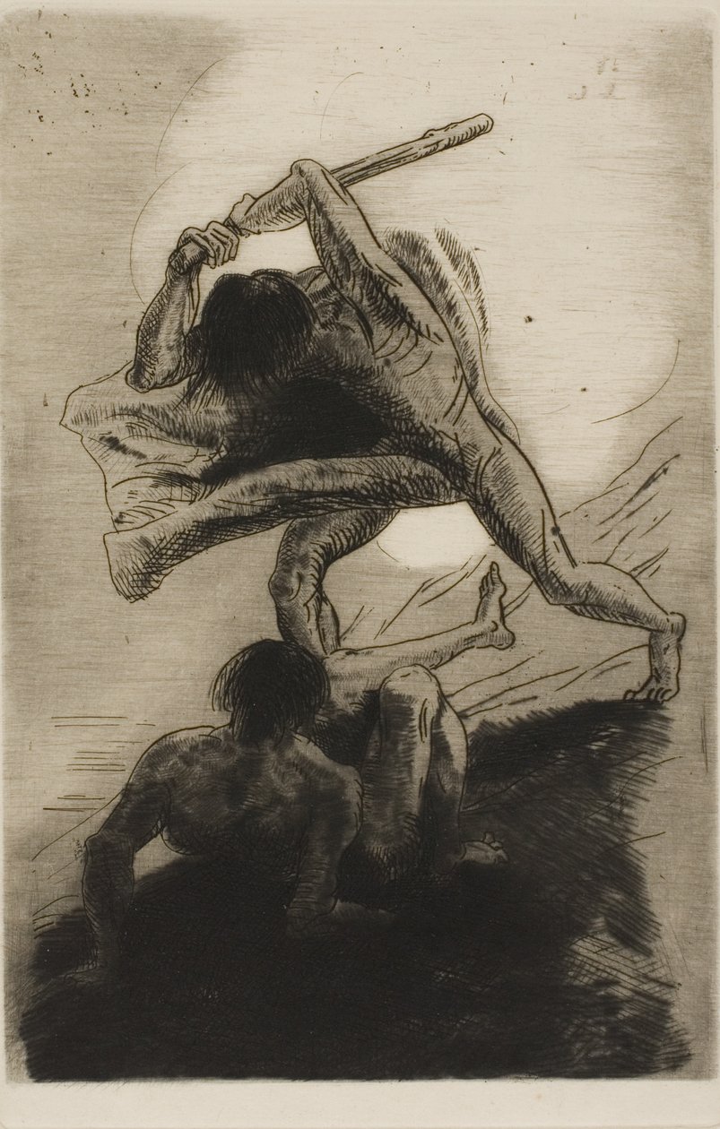 Kain a Ábel od Odilon Redon