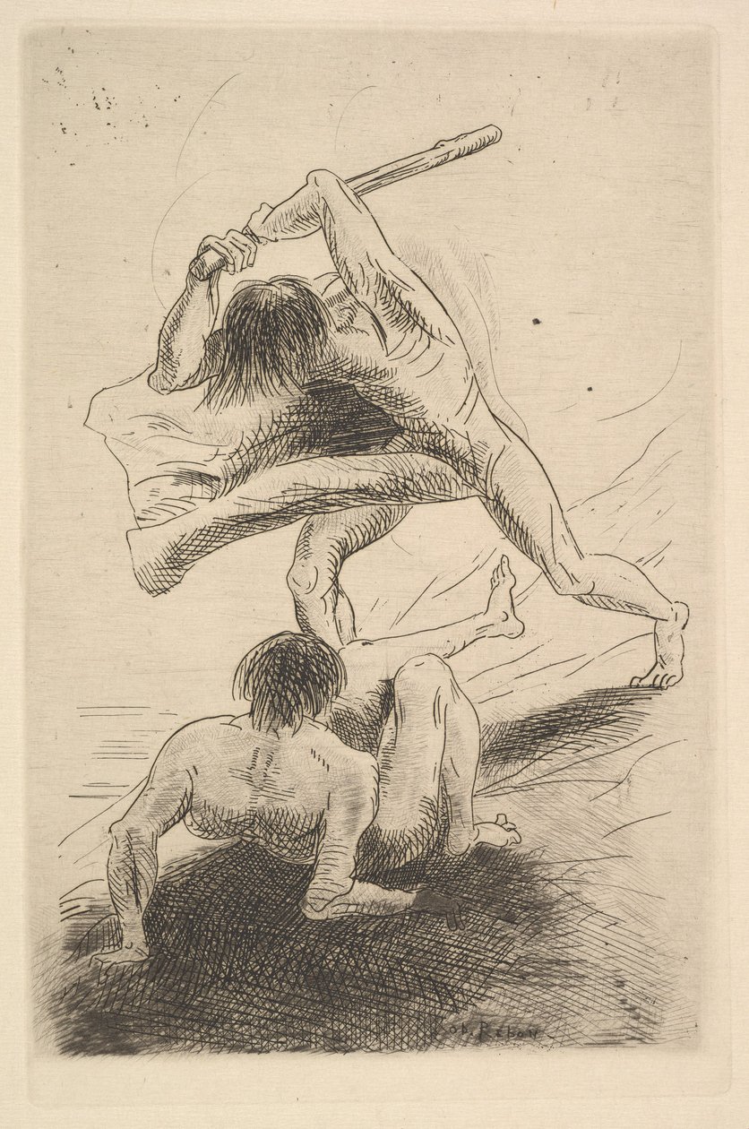 Kain a Ábel, 1886. od Odilon Redon