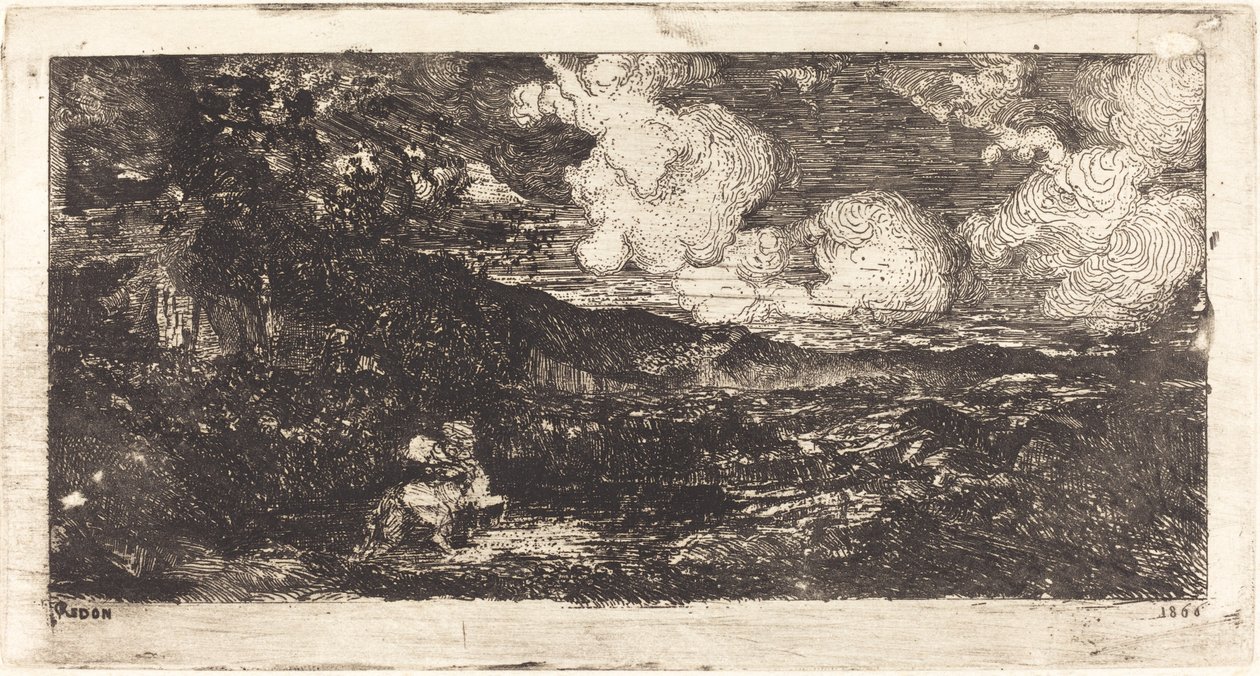 Cavalier Galopant (Cválající jezdec) od Odilon Redon