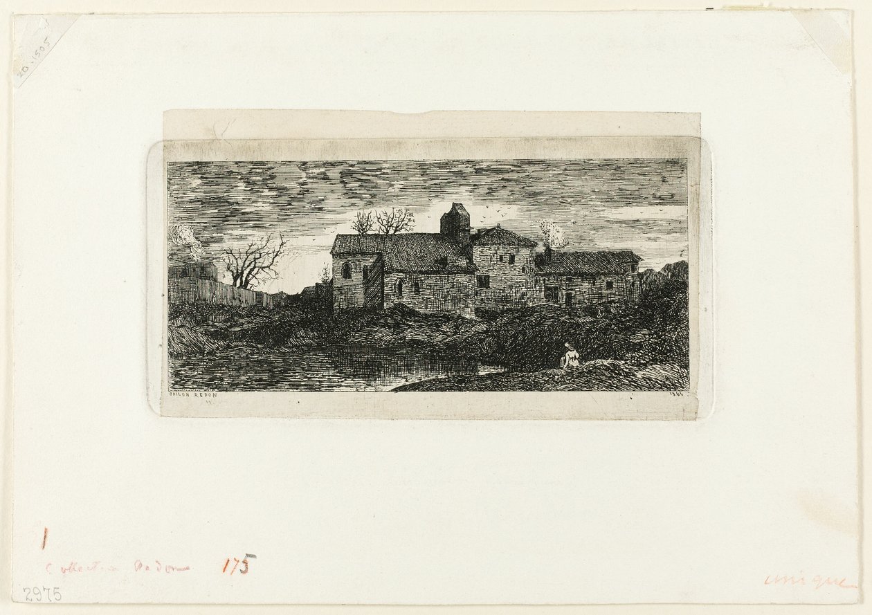 Kaple a poutní hospic v Harambeltz (Basses-Pyrenees) od Odilon Redon