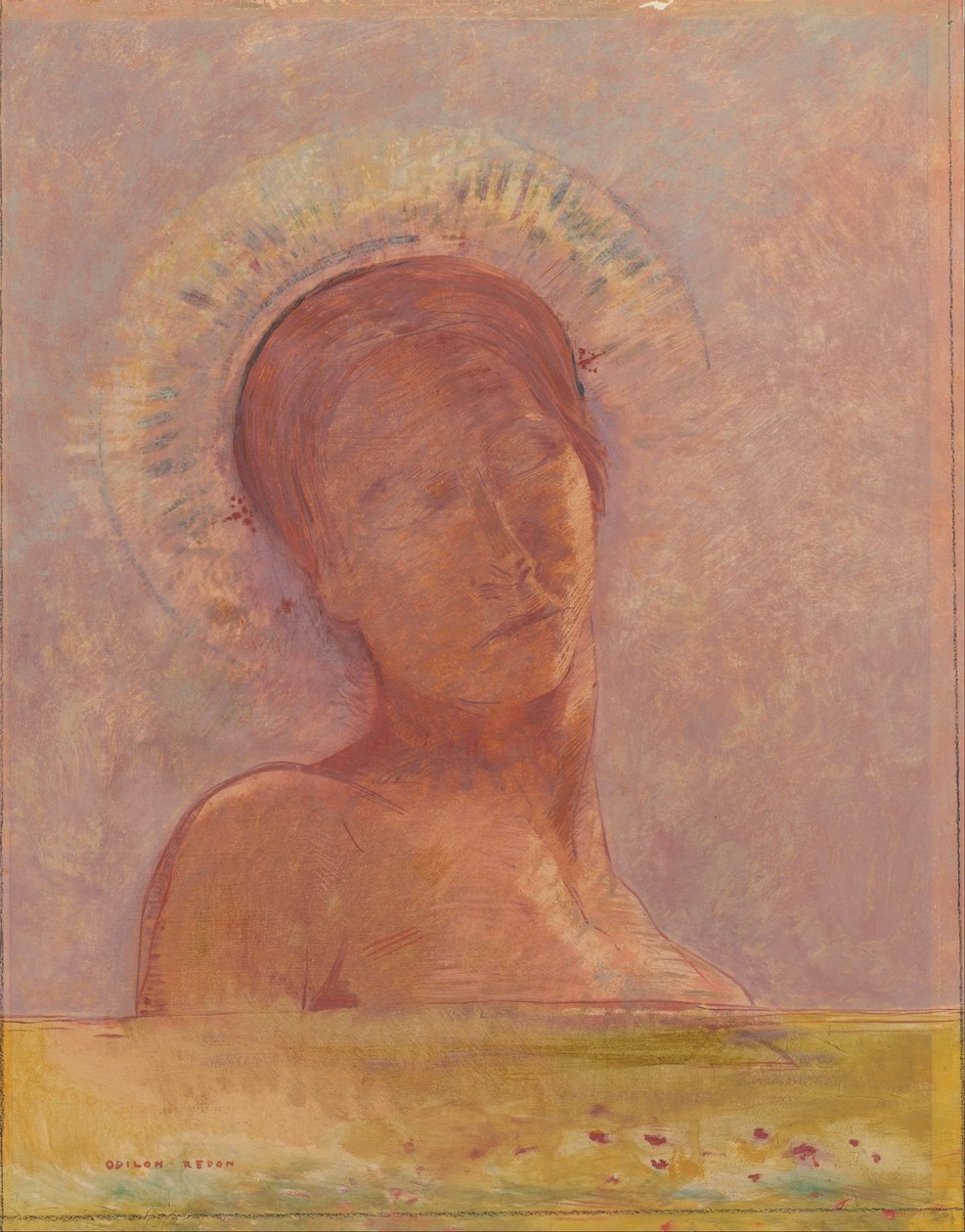 Zavřené oči od Odilon Redon