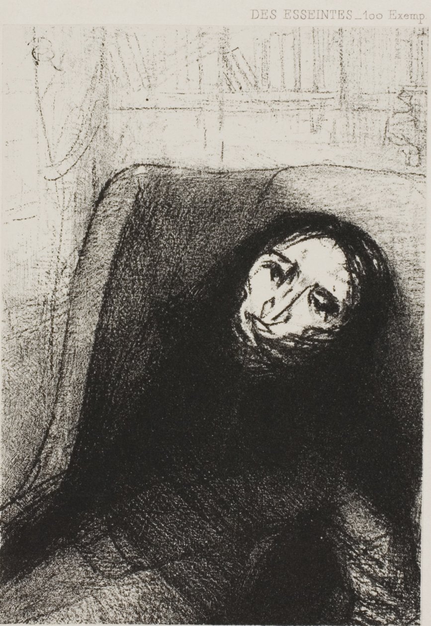 Des Esseintes, Frontispiece pro A Rebours od J. K. Huysmanse od Odilon Redon