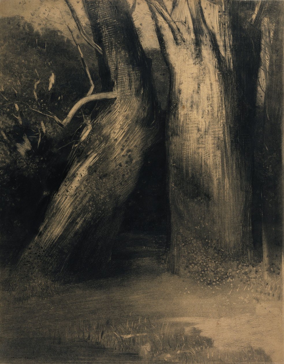 Dva stromy od Odilon Redon