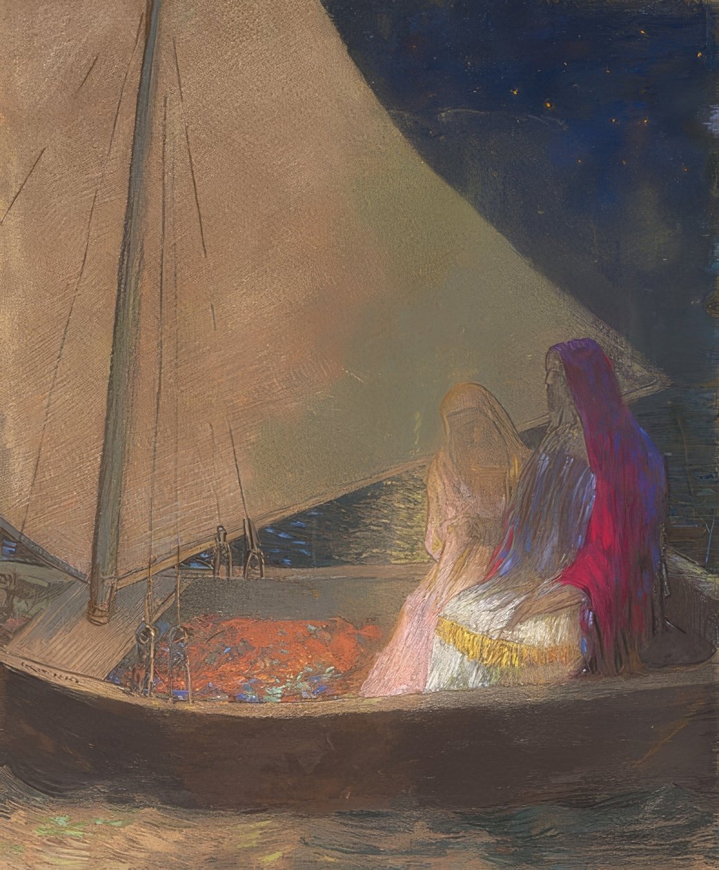 Barque. Kolem roku 1902 od Odilon Redon
