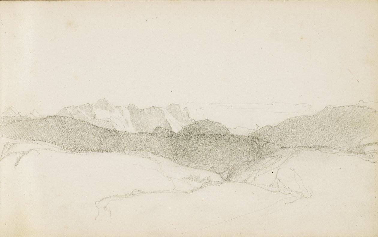 Kresba z alba s názvem „Baskicko“, 1862-63 od Odilon Redon