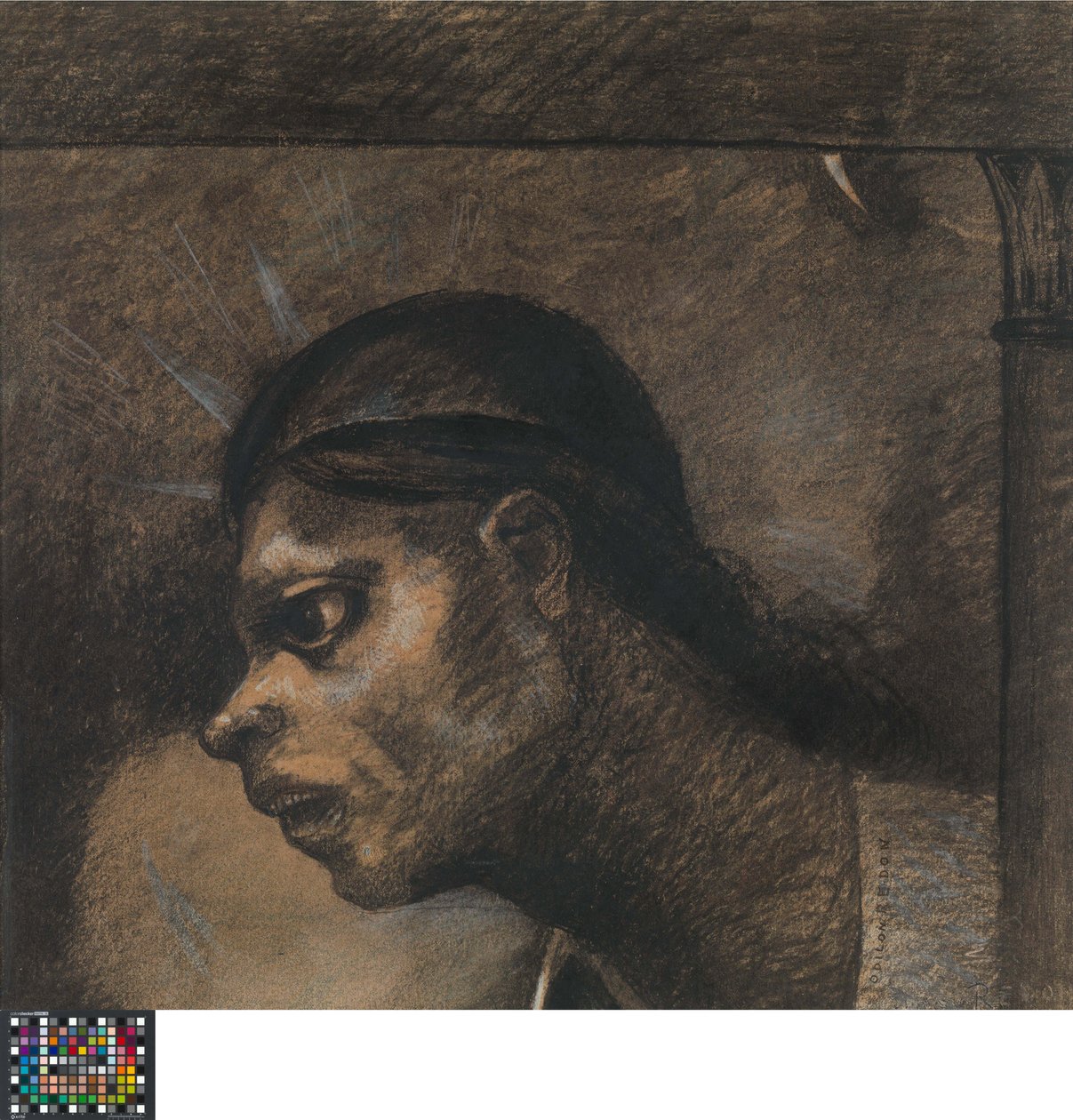 Nizozemec: Muž z lidu. Kresba pro ilustraci v Le Juré, Edmond Picard od Odilon Redon