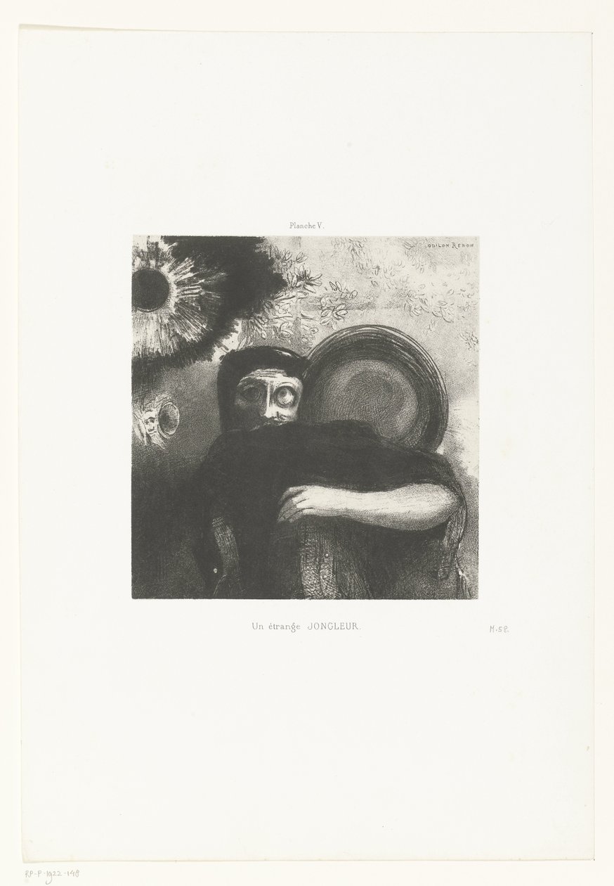 Een vreemde žonglér Podivný žonglér (název na předmětu) od Odilon Redon
