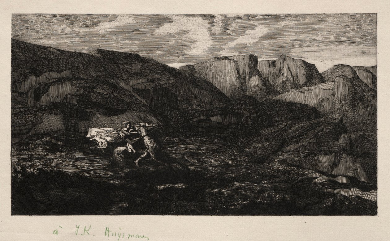Strach, 1866. od Odilon Redon