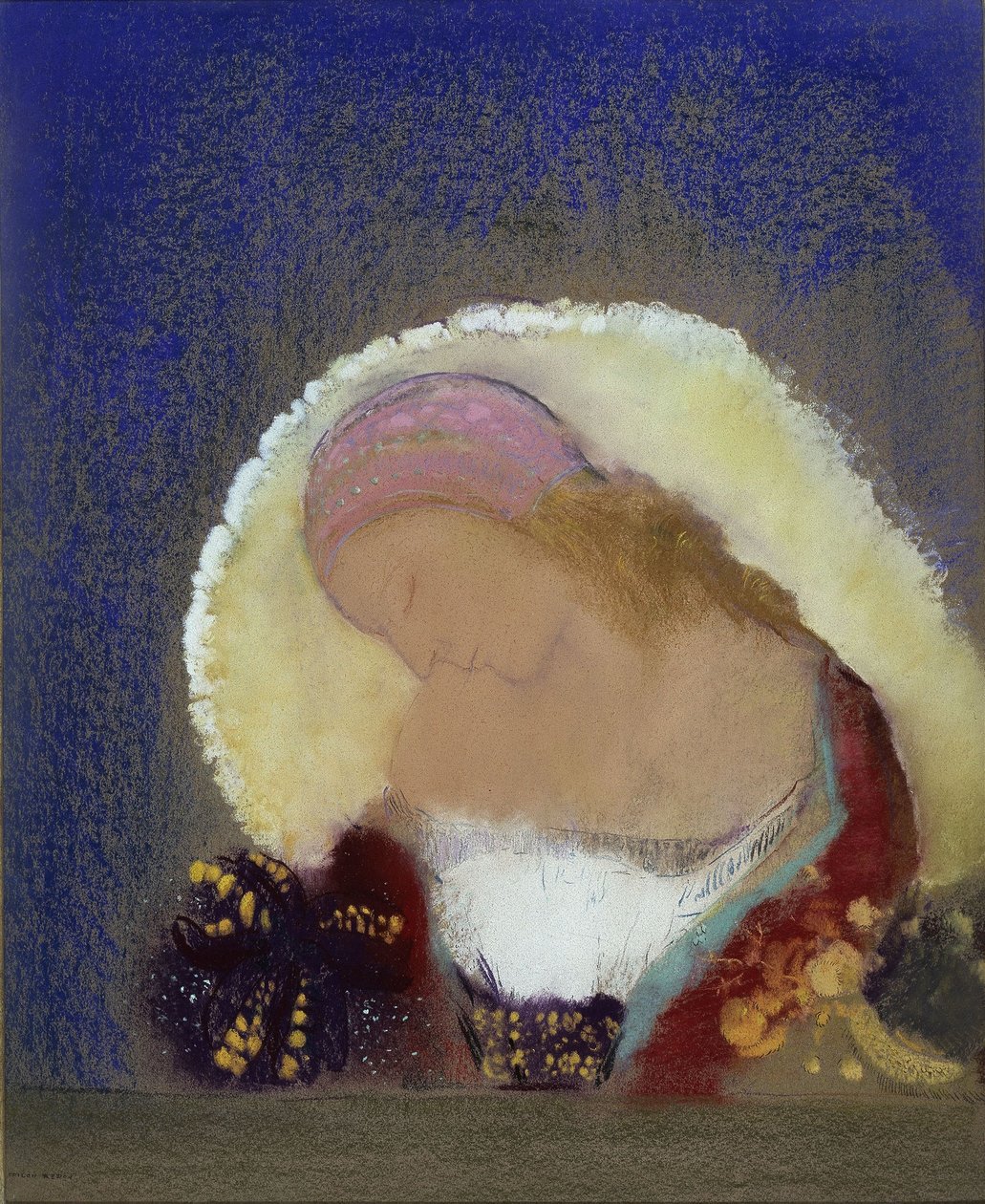 Osvětlený květ od Odilon Redon