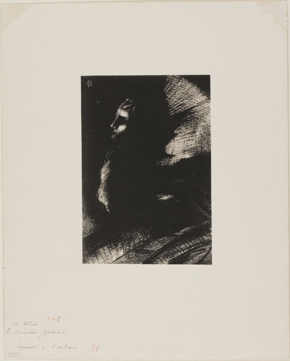 Frontispis pro Les Chimères od Julese Destrée od Odilon Redon